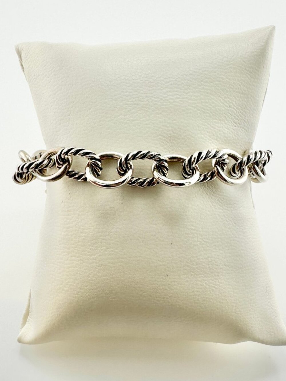 David Yurman Oval Link Chain Bracelet in Sterling Silver - 10mm - Medium - Picture 6 of 13